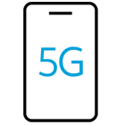 icon depicting 5G phone service