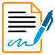 icon depicting contract signing