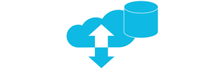 icon depicting cloud backup