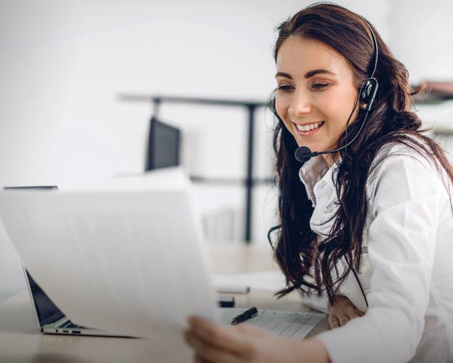 Young working professional fielding a phone call