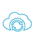icon depicting cloud storage