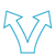 icon depicting flexibility with arrows moving in multiple directions