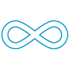 icon depicting infinity or continuity