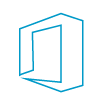 icon depicting a window or portal