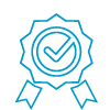 icon depicting quality and reliability, or achievement