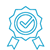 icon depicting quality and reliability, or achievement