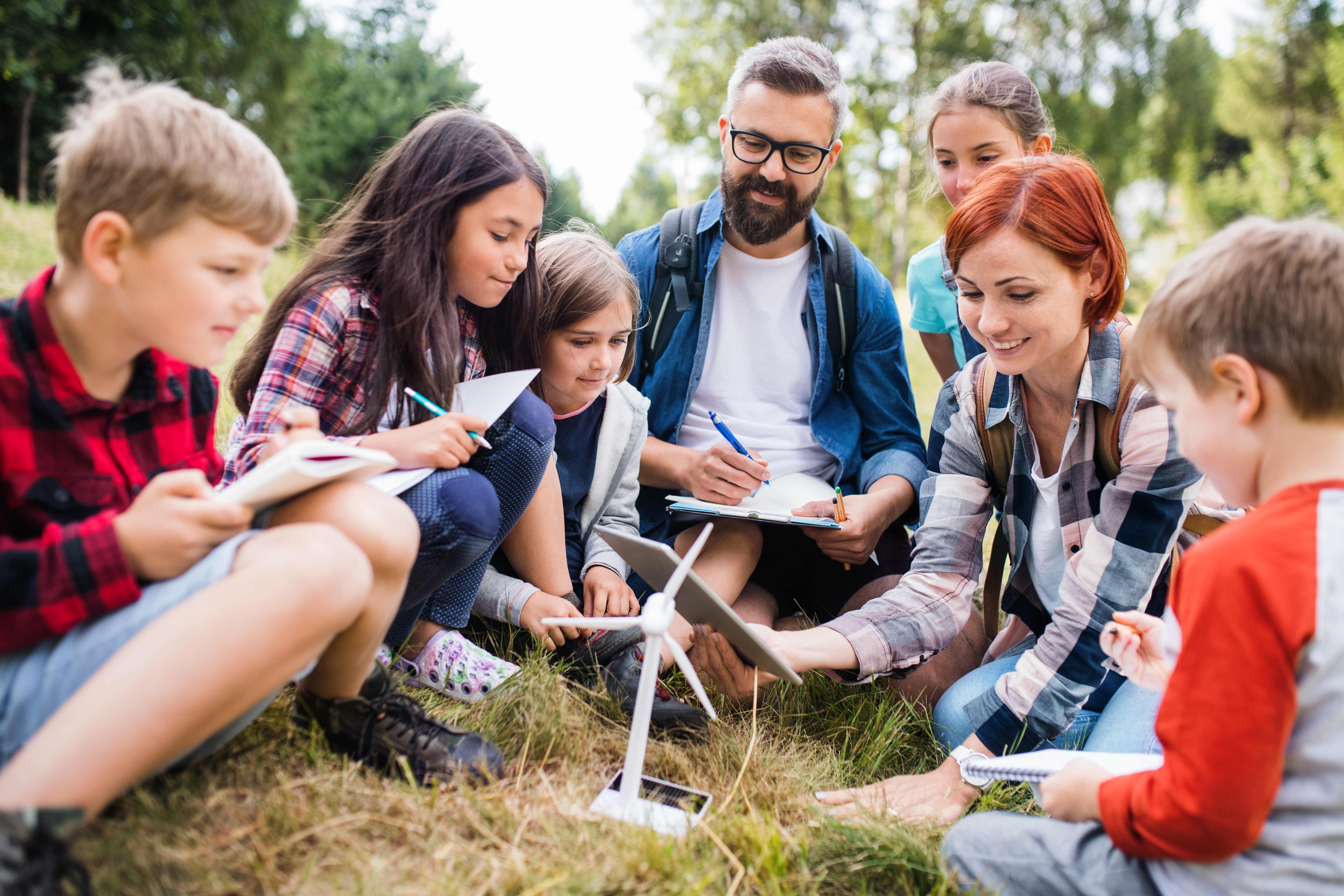 Students using connected technology in an Alaska school